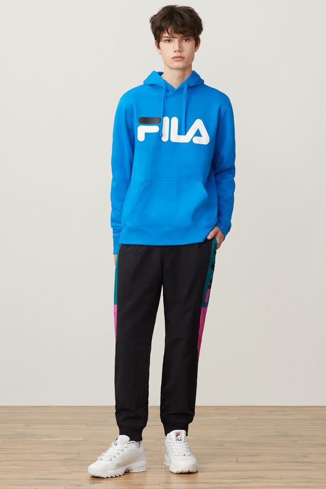 Fila Hoodie Panske Flori Modre - EOHTG6471